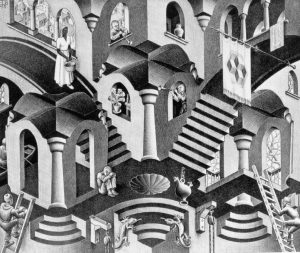 Escher. Dominio del tiempo literario. Libros Prohibidos